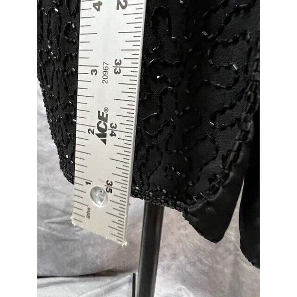 JMD New York Womens Black Sequined Fitted Sleeveless Dress Size M - Picture 6 of 7